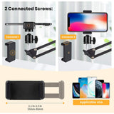 ADJUSTABLE MOBILE STAND HOLDER WITH FLEXIABLE ARM 360° ROTATION CLAMP FOR DESK TABLE