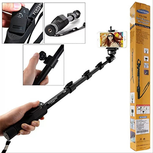 SELFIE STICK YT-1288 BLOUTOOTH SELFIE STICK WITH TRIPOD MOUNT